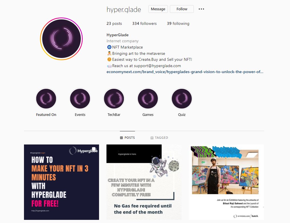 hyperglade's tweet image. Visit our Instagram for daily updates on what&apos;s new with Hyperglade 

instagram.com/hyper.glade

#Hyperglade #NFT #NFTMarketplace