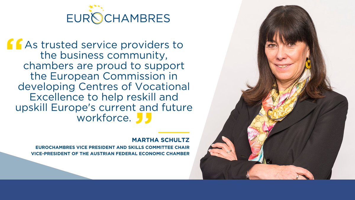 Eurochambres (@eurochambres) on Twitter photo With 2023 marked as #EuropeanYearofSkills, we’re proud to coordinate the <a href="/EulepEU/">EULEP - European Learning Platform</a> Centres of Vocational Excellence initiative, demonstrating the #Chambers4EU network’s commitment to address #skills challenges, which is also crucial for the #twintransition. With 2023 marked as #EuropeanYearofSkills, we’re proud to coordinate the <a href="/EulepEU/">EULEP - European Learning Platform</a> Centres of Vocational Excellence initiative, demonstrating the #Chambers4EU network’s commitment to address #skills challenges, which is also crucial for the #twintransition.