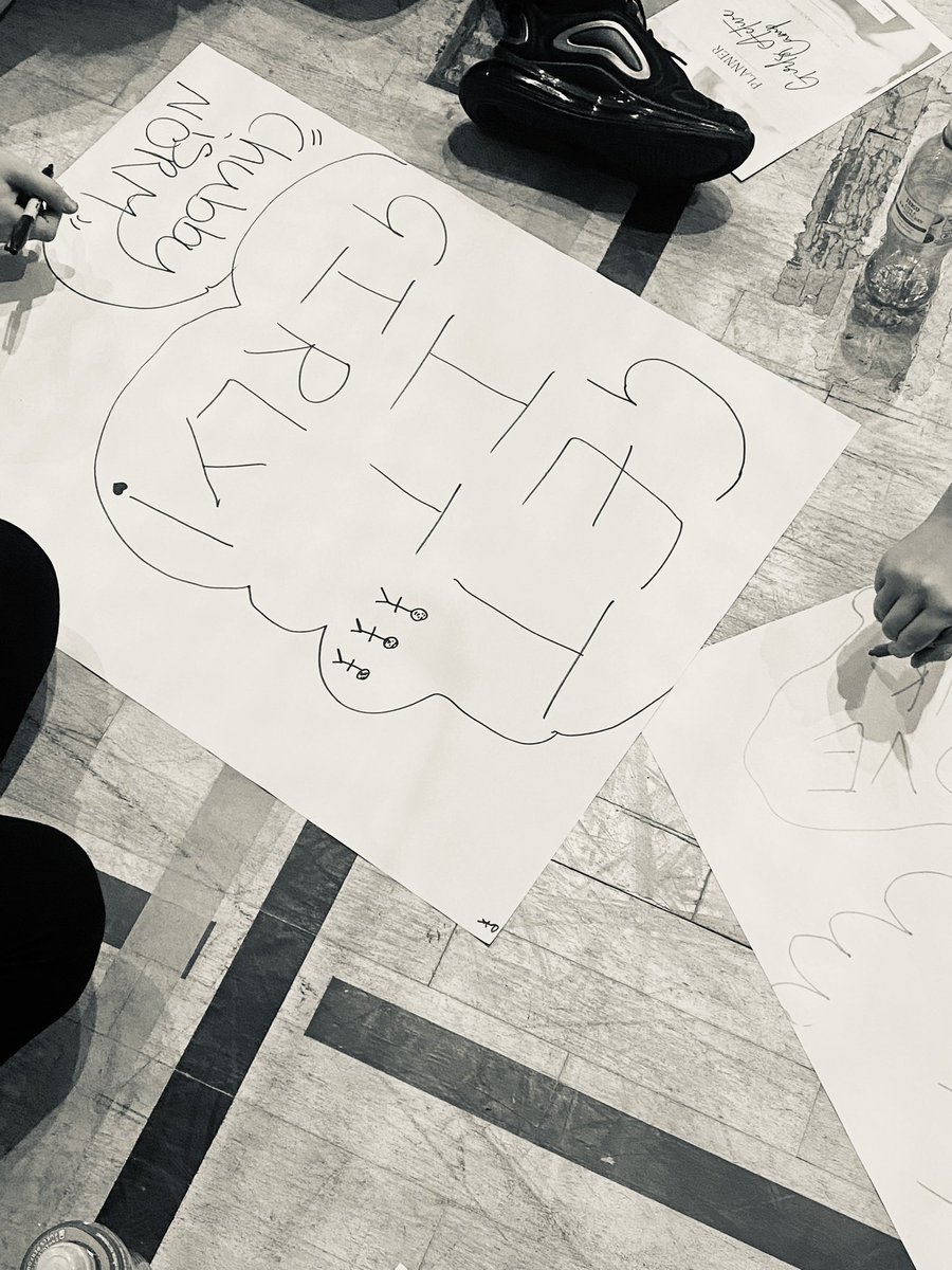 ClevelandSSP_'s tweet photo. The girls are learning how to make a campaign and coming up with a slogan.. https://t.co/Y9QnotQE9w