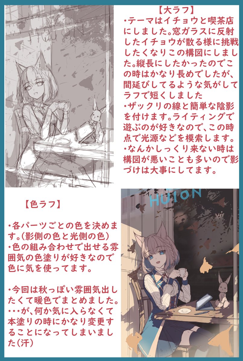 簡単なメイキングです!
描き始めから終わりまでスムーズに制作出来ました!付属品も充実していて、特にスタンドは6段階調整でめっちゃ便利です!
#HUION創作 #HUION