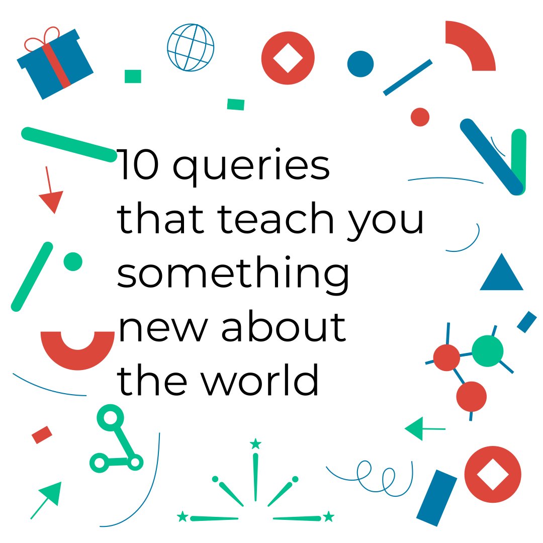 Queries on Wikidata's data are a powerful way to learn something new about the world. Here are some to get you started. Just open the link, hit the play button and off you go.

#wikidatabirthday is coming soon