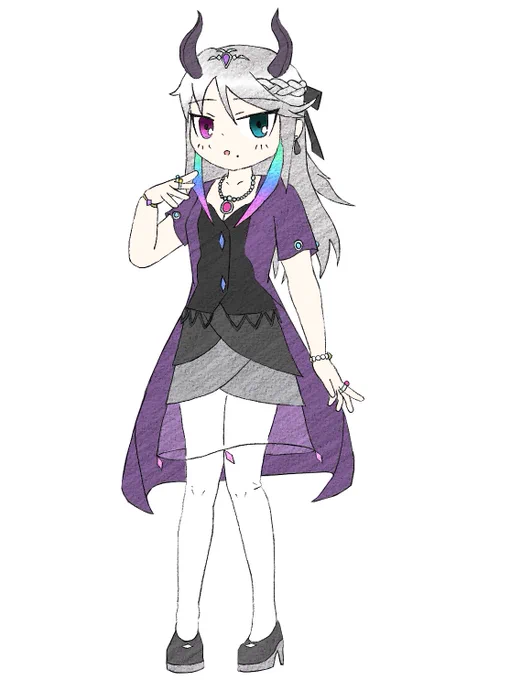 実は線画ができた順番は双騒霊→奏夜花さん→チィラちゃん。双騒霊は線画だけ先月から完成してました 