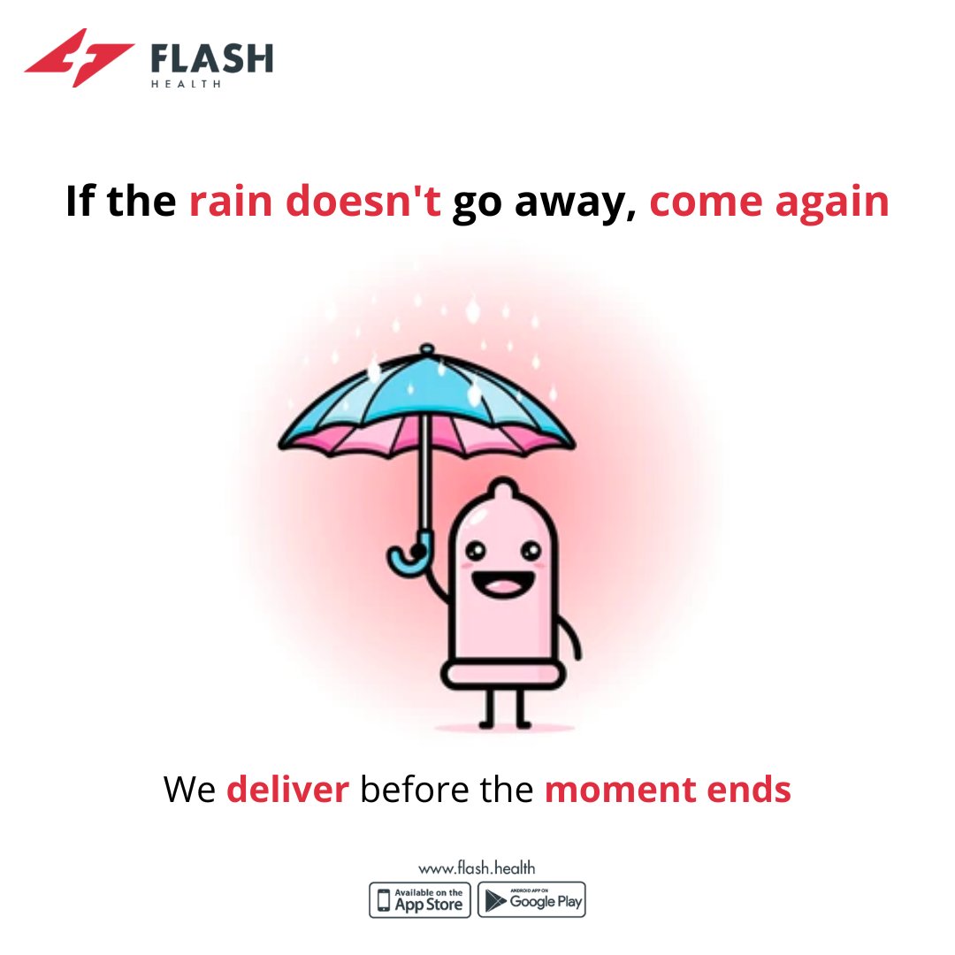 FlashHealthSL's tweet photo. If the rain doesn't go away, come again
We deliver before the moment ends.
Order now via the Flash Health App
https://t.co/TJmvp3dzuC
#sexproducts #condoms #healthysex #sexualwellness #fitness #flashhealthsl #healthcare #pharmacy #homelabtests #onlinedelivery #healthyliving https://t.co/Y5A4AERVN4