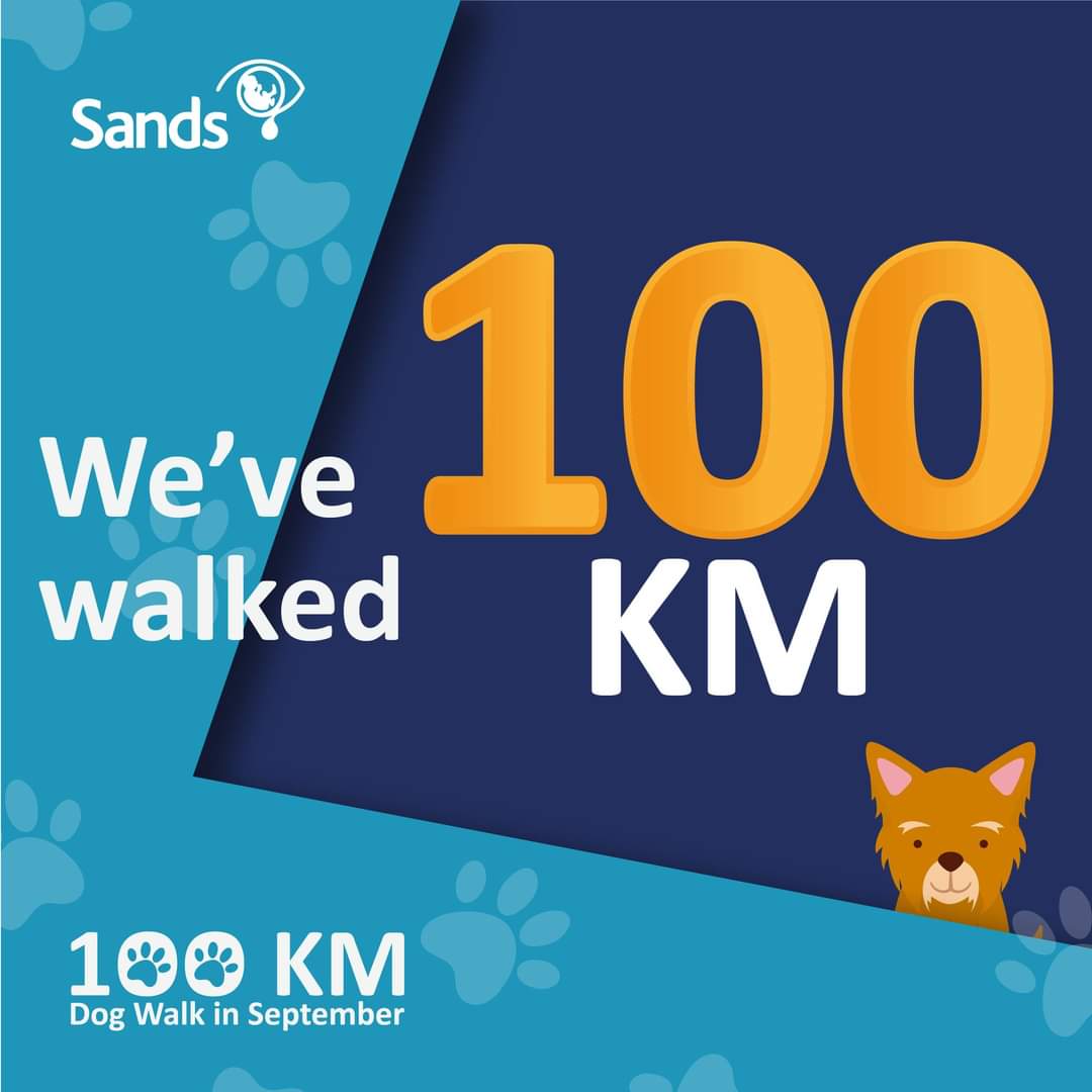 They did it! Our <a href="/JenniLivesleyPR/">Jenni Livesley</a> and her four legged companion Bonnie have completed their 100km step challenge in aid of <a href="/SandsUK/">Sands - baby loss charity 💜🧡</a>.

Well done team!🐾

#charitywalk #challengeyourself #teamappreciation