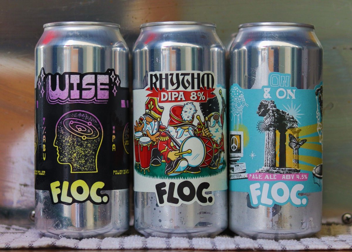 sirtobysbeers's tweet photo. πΆFLOC to us.... πΆ
Wise, 7% claims to unlock them unlock the secrets to the galaxy.
Rhythm, 8%, a DIPA.
On & On, 4.5%, a hoppy pale, brewed with Citra and El Dorado.
All by Floc Brewing.
#flocbrewing https://t.co/K91tjjAp7J