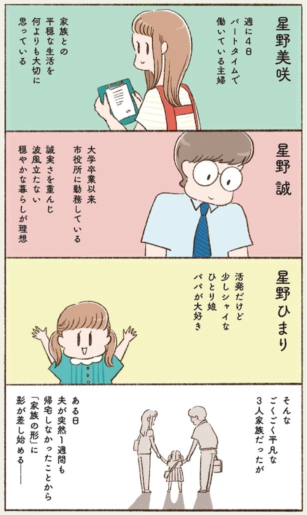 ミステリコミックエッセイ「わたしは家族がわからない」はこちらから試し読みができます😊

https://t.co/its6liB9nD 