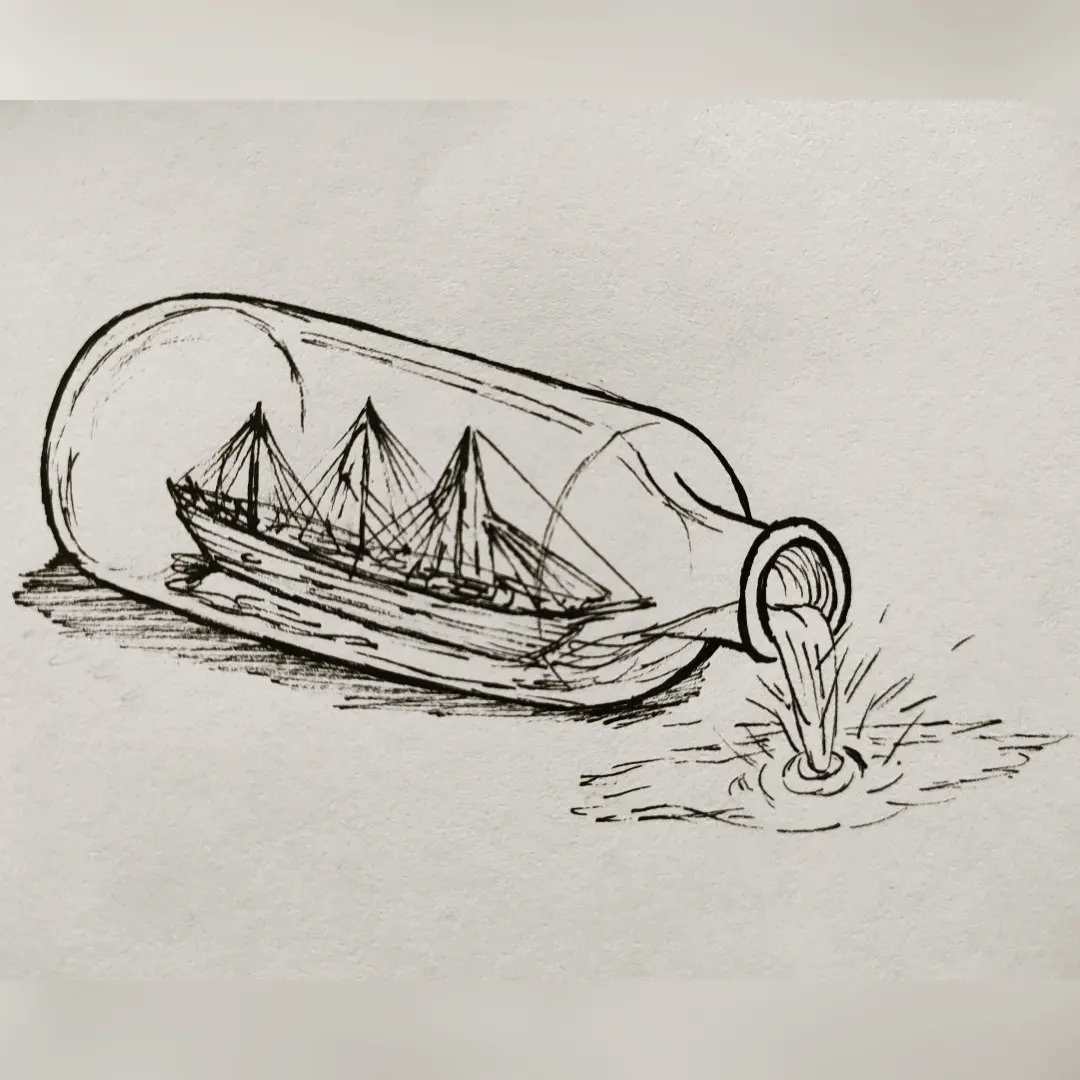 altflows_art's tweet photo. INKTOBER: #14 - EMPTY 

@inktober #inktober #inktober2022 #inktoberbrasil #inktober14 #empty #inktoberempty #vazio #esvaziar #impossiblebottle #shipinabottle #sketch #pensketch #dailysketch #art #draw #drawing #ink #inkdrawing #blackwork #illustration https://t.co/wERVIrnAAr