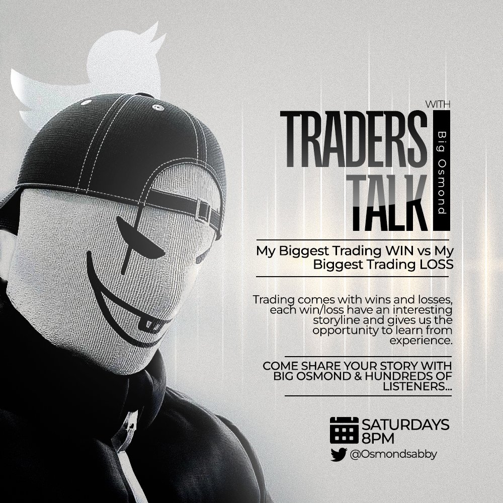 What's your biggest trading win and loss?
Share your story with Big Osmond and hundreds of listeners.
.
Retweet and Set a reminder 🥂
x.com/i/spaces/1OyKA…