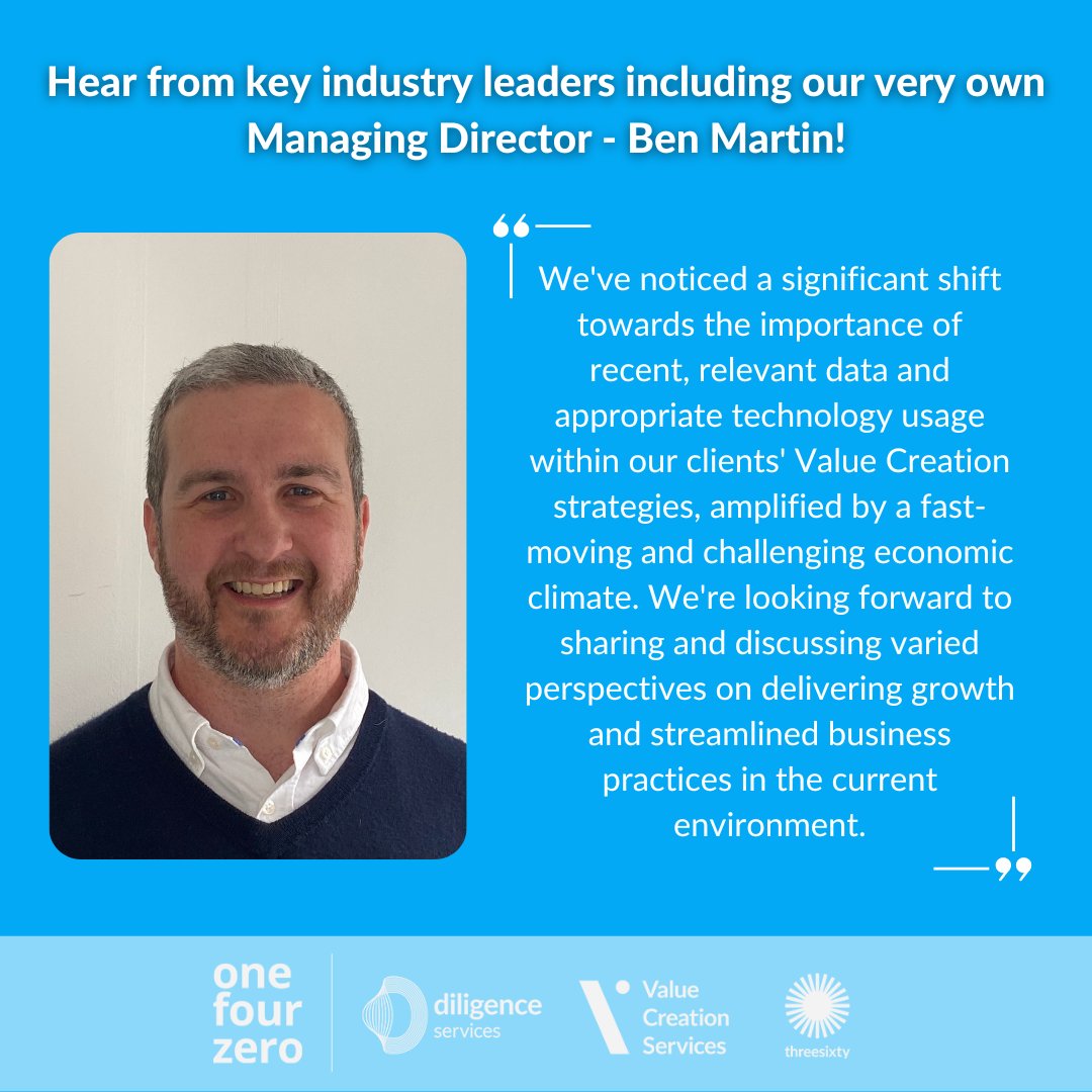 140group's tweet photo. Get the exclusive chance to hear from Ben about how Data Led Strategies increase valuations! 🤫

Join us at the @RealDealsEU Value Creation Conference on November 3rd!

Check it out here - https://t.co/SDOODnobsJ

#onefourzero #VCRealDeals https://t.co/VCaJ7KIfjr