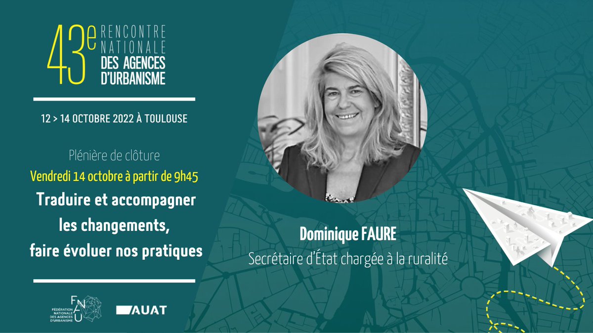 🔴#fnau43 - Plénière de clôture

Intervention ministérielle de Dominique Faure, Secrétaire d’État chargée de la Ruralité
<a href="/FaureDominique/">Dominique Faure</a>