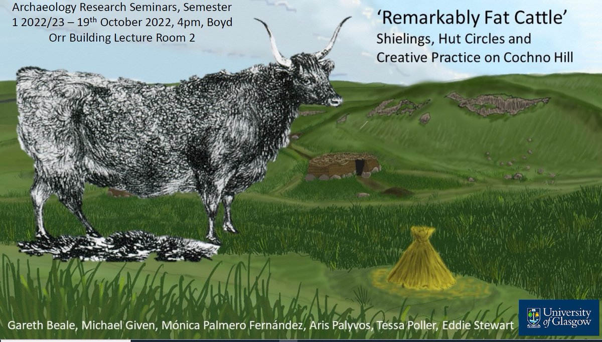 Kenny Brophy (@urbanprehisto) on Twitter photo Great poster for our next <a href="/UofGArchaeo/">UofG Archaeology</a> seminar on Wed 19th October @ 4pm. 'Remarkably Fat Cattle' by a crack team of Glasgow Uni archaeologists including
<a href="/GCBeale/">Gareth Beale</a> <a href="/EddieCStewart/">Dr Edward Stewart</a> <a href="/aris_palyvos/">Aris_P</a> & <a href="/DrMonicaPalmero/">Dr Mónica Palmero Fernández FHEA</a>
For more info & link for live stream, see gla.ac.uk/schools/humani… Great poster for our next <a href="/UofGArchaeo/">UofG Archaeology</a> seminar on Wed 19th October @ 4pm. 'Remarkably Fat Cattle' by a crack team of Glasgow Uni archaeologists including
<a href="/GCBeale/">Gareth Beale</a> <a href="/EddieCStewart/">Dr Edward Stewart</a> <a href="/aris_palyvos/">Aris_P</a> & <a href="/DrMonicaPalmero/">Dr Mónica Palmero Fernández FHEA</a>
For more info & link for live stream, see gla.ac.uk/schools/humani…