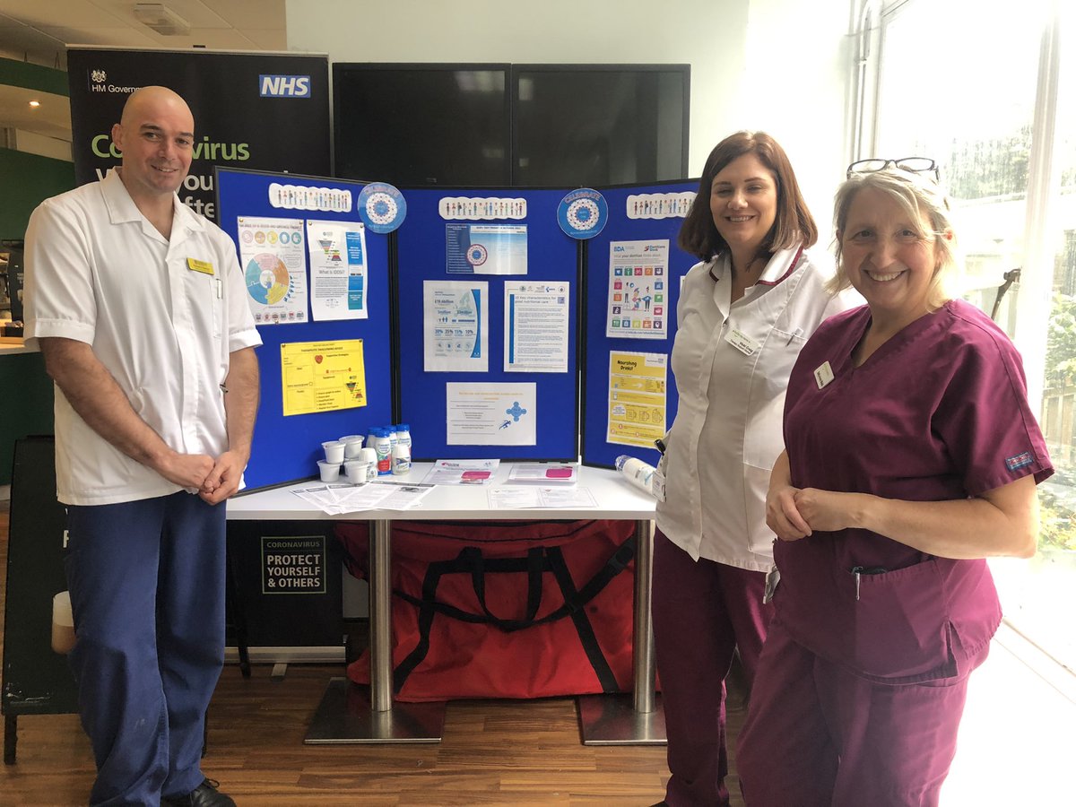 Cornwall AHPs (@cornwall_ahps) on Twitter photo Dietetics and SLTs support workers and one of the physio students are raising awareness of dysphasia and malnutrition and it’s effect on patient outcomes at the Royal restaurant #AHPsDay <a href="/RchtDietitians/">RCHTDietitians</a> <a href="/CornwallSLT/">CornwallSLT</a> <a href="/RCHTWeCare/">Royal Cornwall Hospitals NHS Trust</a> @berginvicki <a href="/PlymUniPhysio/">University Of Plymouth Physio Society</a> #careandcompassion Dietetics and SLTs support workers and one of the physio students are raising awareness of dysphasia and malnutrition and it’s effect on patient outcomes at the Royal restaurant #AHPsDay <a href="/RchtDietitians/">RCHTDietitians</a> <a href="/CornwallSLT/">CornwallSLT</a> <a href="/RCHTWeCare/">Royal Cornwall Hospitals NHS Trust</a> @berginvicki <a href="/PlymUniPhysio/">University Of Plymouth Physio Society</a> #careandcompassion