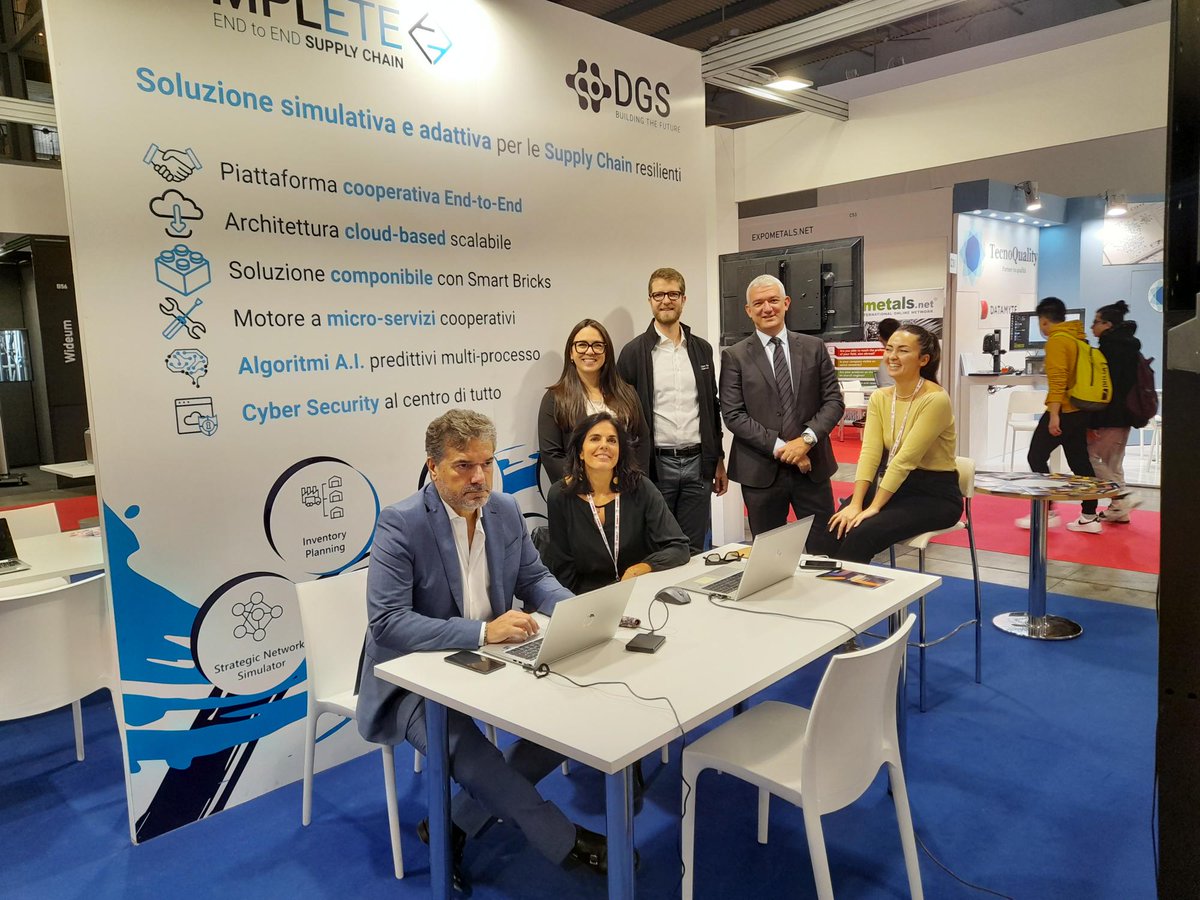 dgs_group's tweet photo. 📢Oggi e domani ci trovi al @BIMU2022 - Padiglione 23, Stand B54A. Non perdere l'occasione di incontrare il #Team di #DGS, @PoriniGroup e @SMC_DGScompany e di conoscere le nostre soluzioni per la #trasformazionedigitale del business! 
#ComplEtE #Microsoft #OpenSquare https://t.co/YCQa7rCudE