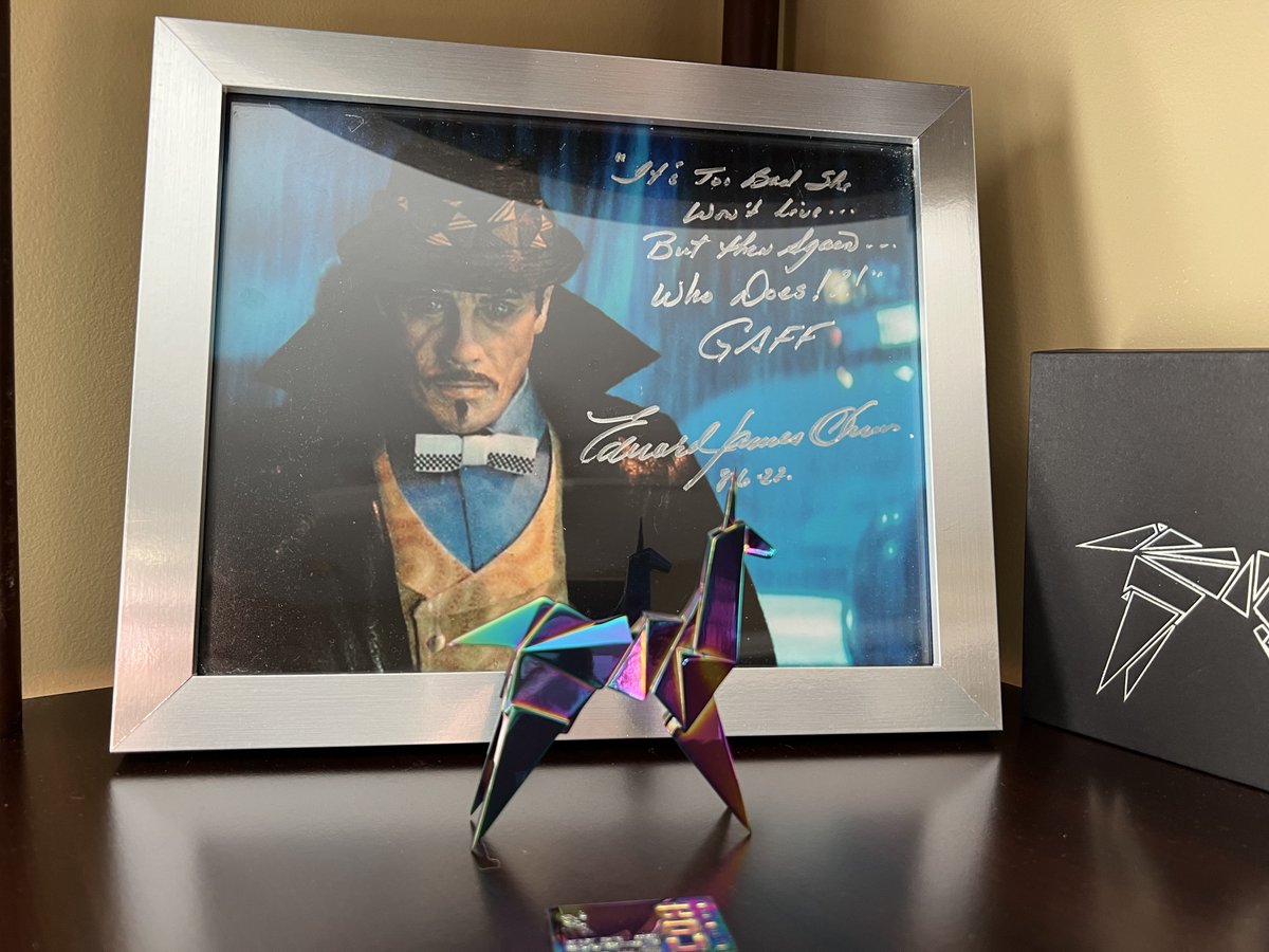 BRVisComp's tweet image. Started myself a little #BladeRunner shelf.