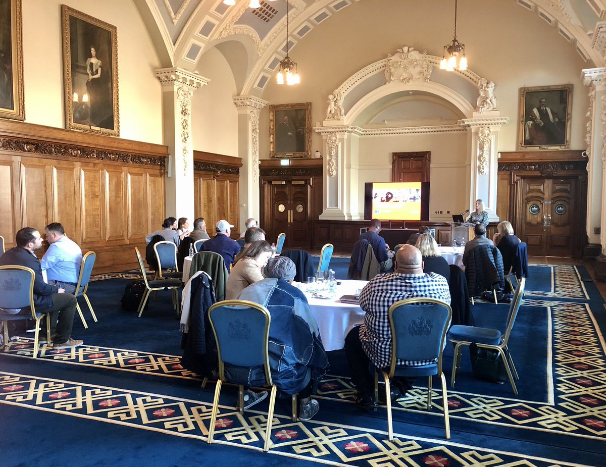 The <a href="/belfastcc/">Belfast City Council</a> City Innovation Office and Belfast Lord Mayor <a href="/CllrBlack/">Cllr Tina Black</a> were delighted to welcome the University of San Francisco <a href="/usfca/">University of San Francisco</a> EMBA group and Jonathan <a href="/Reichental/">Jayr 🇺🇸🇮🇪</a> to Belfast City Hall today to hear about Belfast’s entrepreneurial and innovation ecosystem #smartbelfast