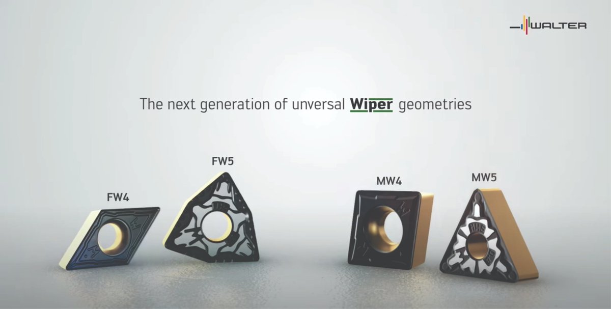 Spectra_Carbide's tweet photo. The latest generation of universal wiper geometries from @waltertools 

FW4/MW4 WIPER GEOMETRIES

#waltertools #engineeringkompetenz #engineering #machining #machining #productivity #quality https://t.co/HOs9EA2Y4A