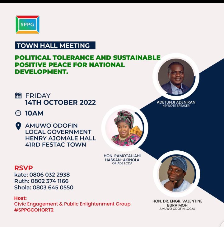 ToleranceNaija's tweet photo. Happening now in Amowu Odofin LGA Festac town Lagos.

We are taking our peace Advocacy to every city. #CivicEngagementGroup https://t.co/J5ks5rdFQw