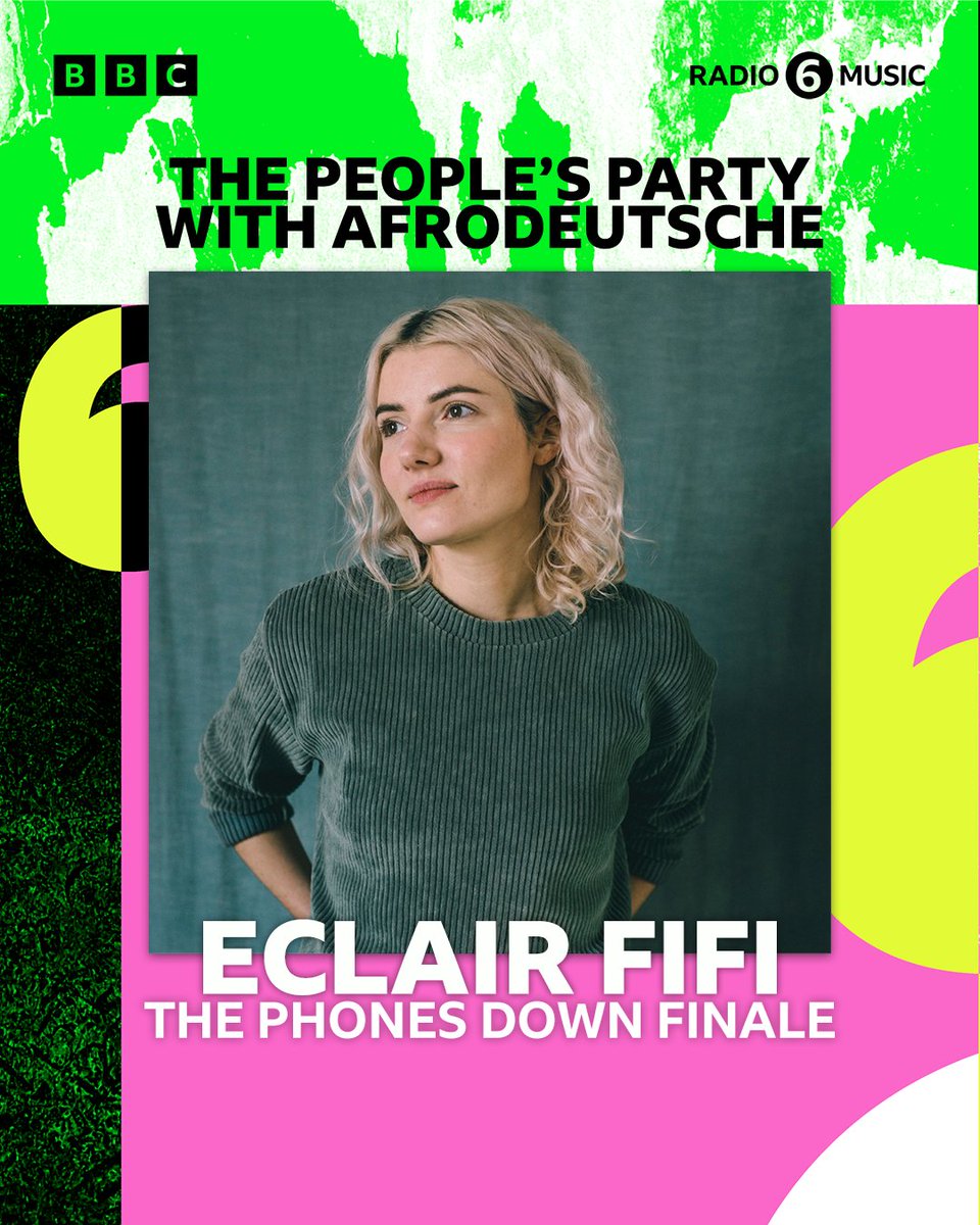 AFRODEUTSCHE_AD's tweet photo. Tonight the spotlight is on #RiverRapidRecords and label head #EclairFifi brings us the Phones Down Finale mix ✨ Fun fact, they launched in 2019 with my EP so this one is special! @BBC6Music https://t.co/kGHxBYmr0u
