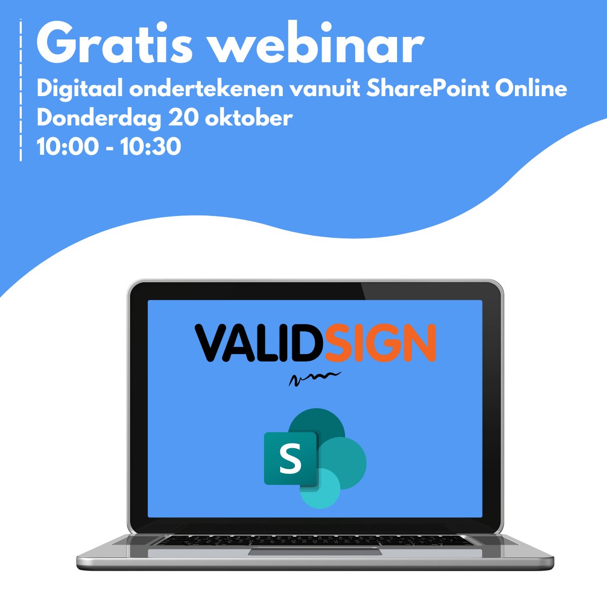 ValidSign's tweet photo. De SharePoint Online koppeling van ValidSign maakt het mogelijk voor eindgebruikers om hun documenten digitaal te ondertekenen vanuit SharePoint Online. Tijdens dit webinar vertellen wij alles over deze koppeling!

Gratis aanmelden: ✅https://t.co/HiQrqfJ12T

#daartekenikvoor https://t.co/LSJXyrwJyG