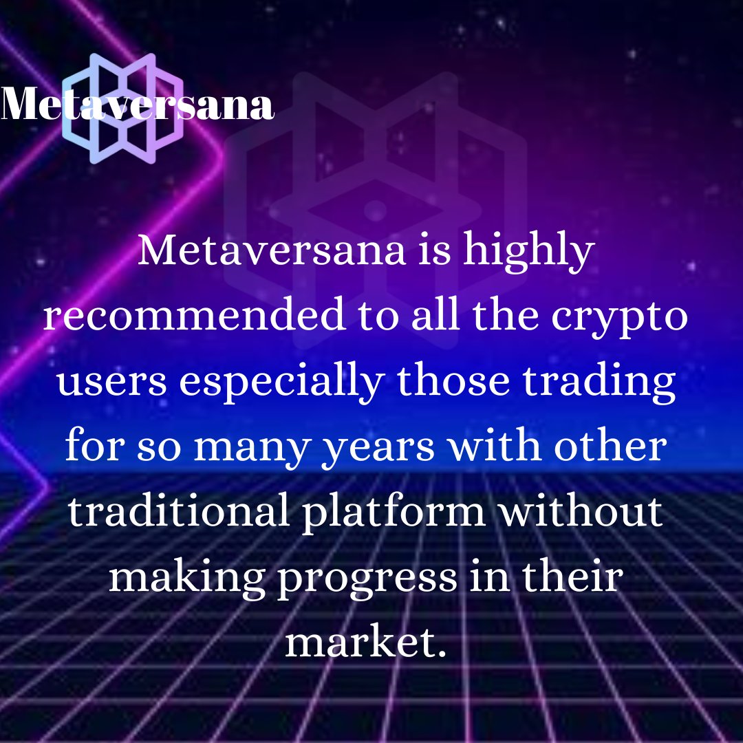 EssienUbong16's tweet photo. #Metaversana is highly recommended to all the crypto users especially those trading for so many years with other traditional platform without making progress in their market. #MTVR . https://t.co/eqHaPy4RwR