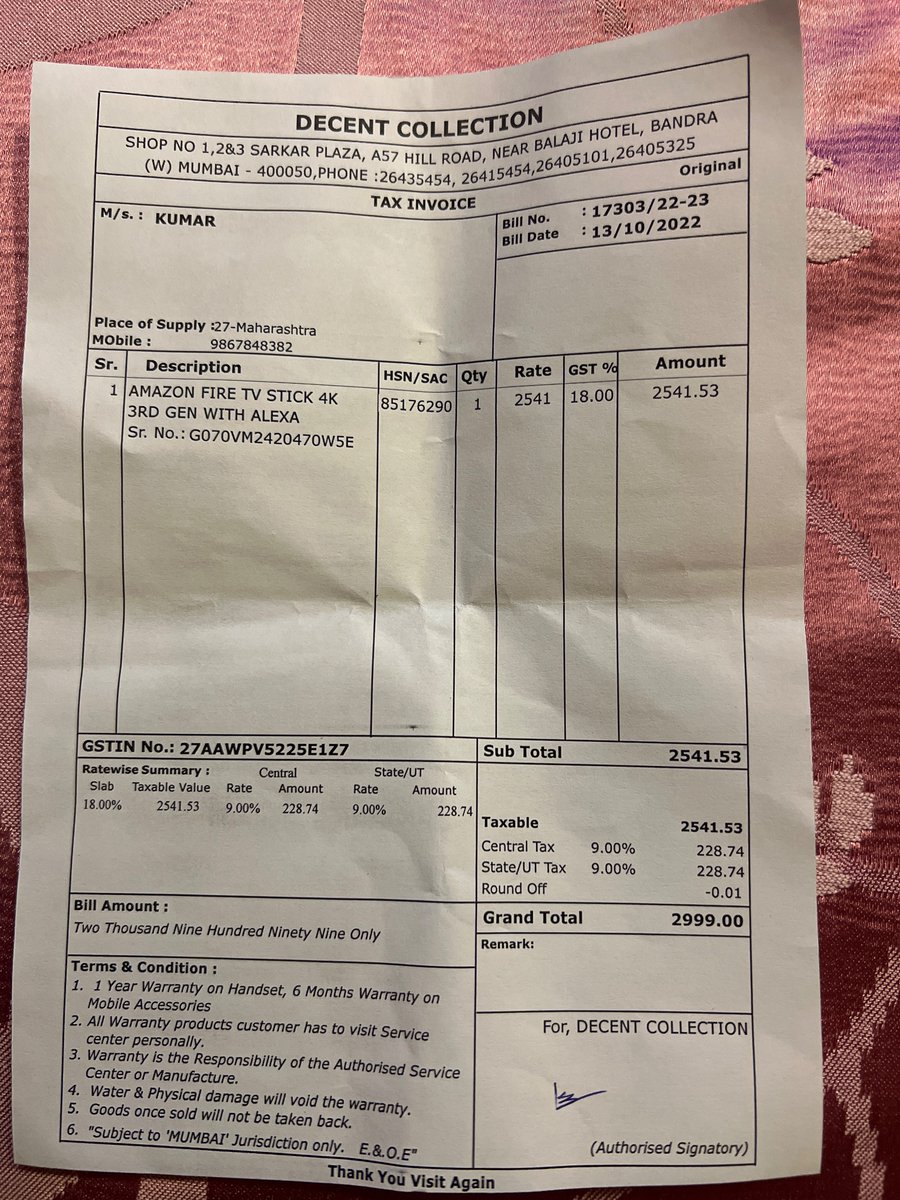 KumarNichani's tweet photo. Purchased a new 4K fire tv stick off shelf as @amazon @amazonfiretv @AmazonFireTVInd @amazonIN refused to look into the persistent sound jarring issue with my previous fire stick. Guess what facing the same issue with the new stick too. https://t.co/wZQ56m4pxh