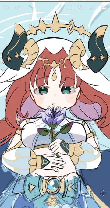 ニィロウちゃん描いてた(未完成) 