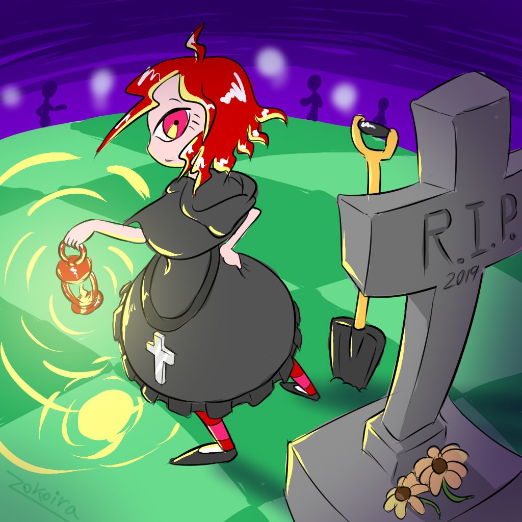 オリジナルゲーム主人公の墓守少女ロゼ
死者へ礼儀と愛を尽くす心優しい女の子
出土した飴を頬張るワイルドな一面もある 