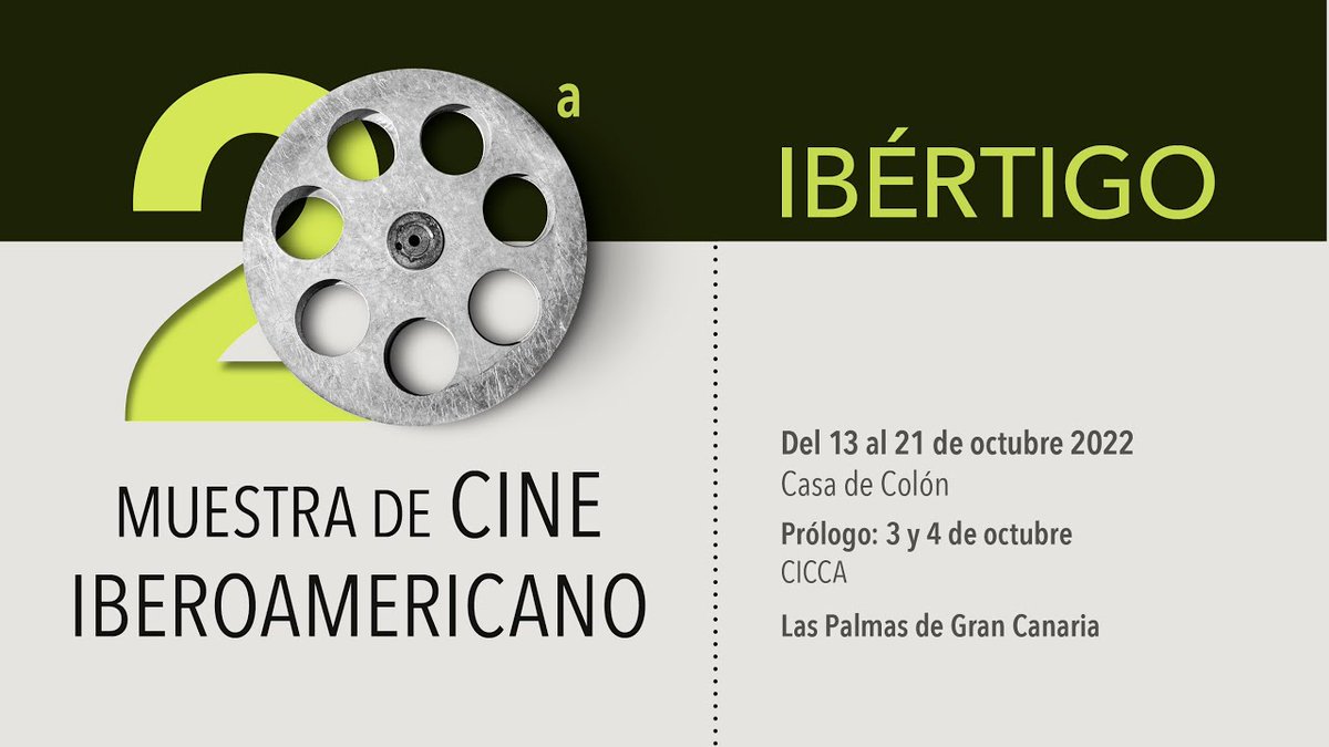 Videoreportcan's tweet photo. Hasta el 21 de octubre se celebra en Las Palmas de Gran Canaria la XX edición de la Muestra de Cine Iberoamericano-Ibértigo. Se proyectarán 14 películas de distintos países y también canarios. 

#ibertigo #cine https://t.co/x7HCKA9OLW
