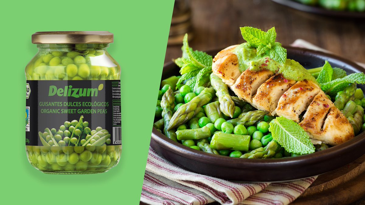 🤔¿Sabías que... los #guisantes son fuente de nutrientes como la proteína vegetal, vitaminas, minerales o fibra? Además, 👏 ¡su aporte calórico es casi nulo! 

💚En #Delizum son 100% ecológicos. ¡Pruébalos! 😋