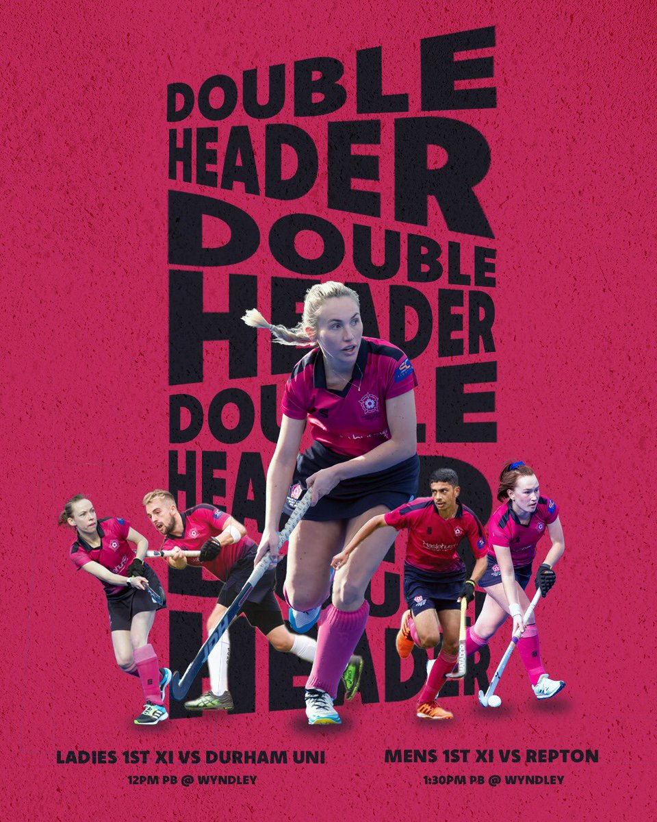 ⚠️ WATCH YOUR 1’S ⚠️

On a rare occasion tomorrow we have a bumper double-header alongside the M1s!

From 12pm WYNDLEY will be the place to be to see two exciting games! Get down and support both us and the M1s!! 

<a href="/SutColHockey/">Sutton Coldfield HC</a> | <a href="/EnglandHockey/">England Hockey</a>