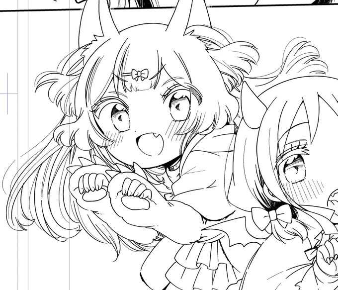 今はペン入れ中〜🎃 