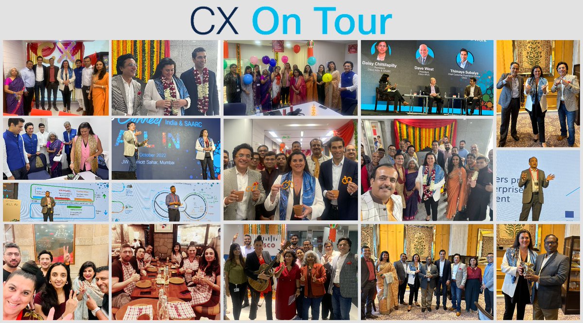 sandy3399's tweet photo. Cisco CX on Tour this week! While we celebrated the spirit of CX in India &amp; SAARC. Glad to have @ThimayaS  @JacquiGF12 @davidstevenwest, Daisy Chittilapilly &amp; rest of leadership come together to chart @cisco_in course as a growth driver in the world market. @CiscoCX https://t.co/tzym2R9mRd