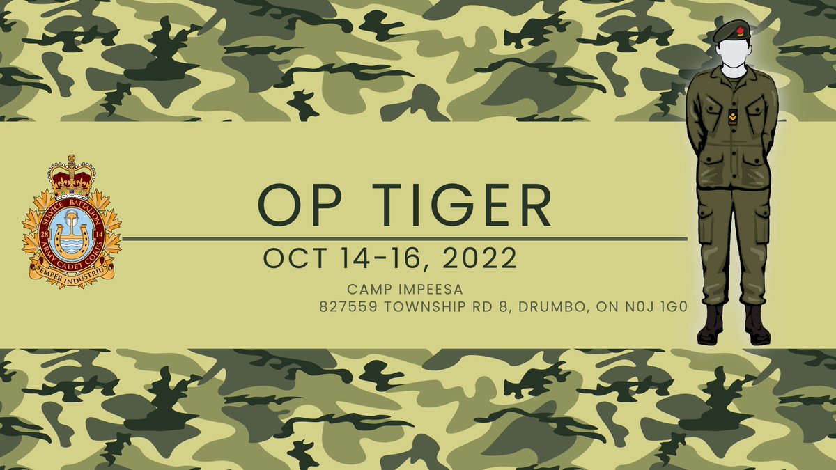 2814RCACC's tweet photo. Message of the Week - Week 6 - https://t.co/L6OqjefOXj
We depart tonight for our FTX 
Meet us at the base on the drill deck for 6:00pm.
Bus Departs at 7:00pm

October 17 - Regular Training Night 
October 24 -  Regular Training Night
October 31 - No Cadets - Happy Halloween https://t.co/FYyga3jxiy