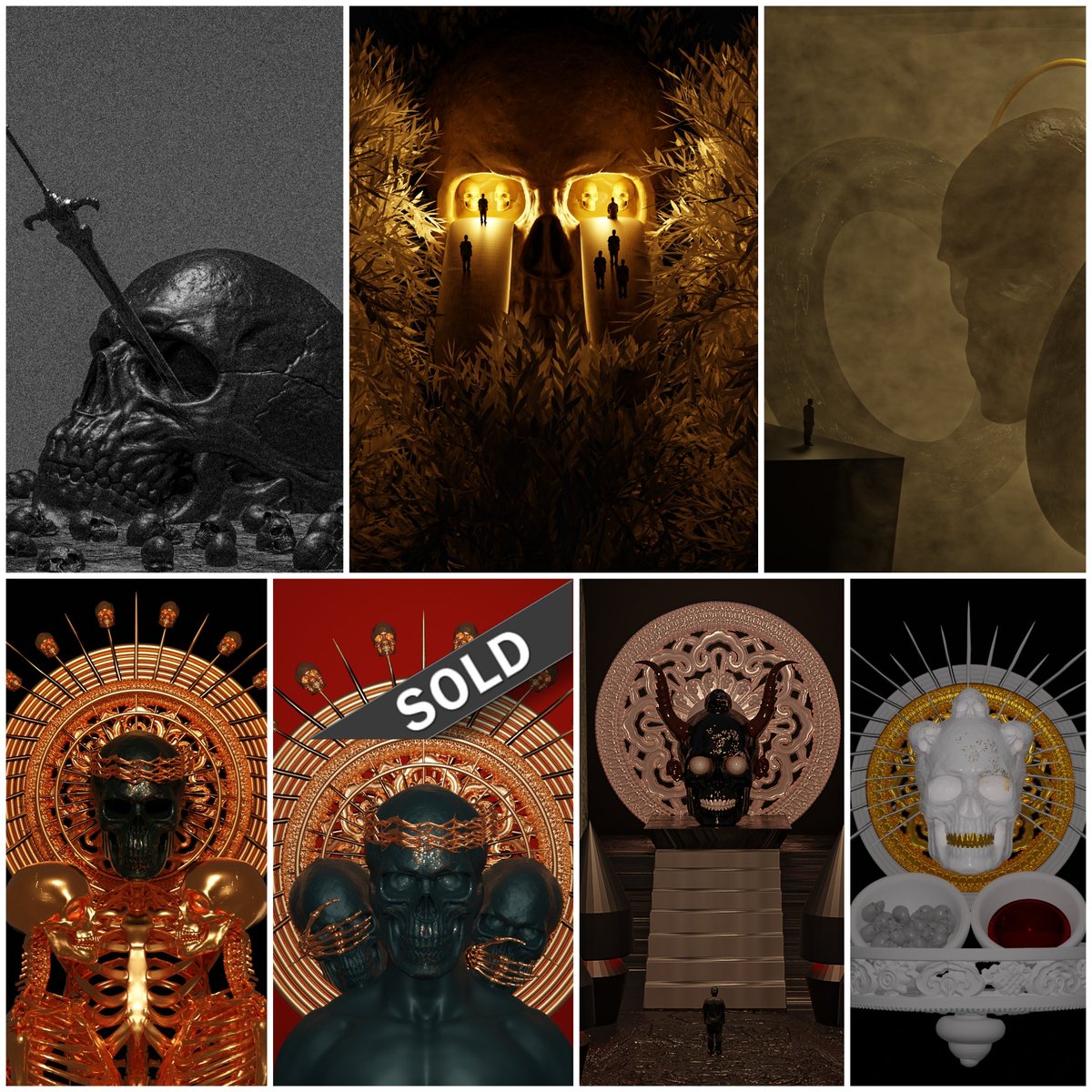 Dele_Tuyi's tweet photo. *🐤

C   R   A   N   I   U   M    💀 °

Collection of 7 surreal 3D Artworks minted on my own smart contract @manifoldxyz now available  @foundation 

Not just JPEG ~ Kindly Read descriptions °

•  Open to offers 🏳️‍

🔗 https://t.co/gsBR12kGUB https://t.co/gEBZLHtu8e