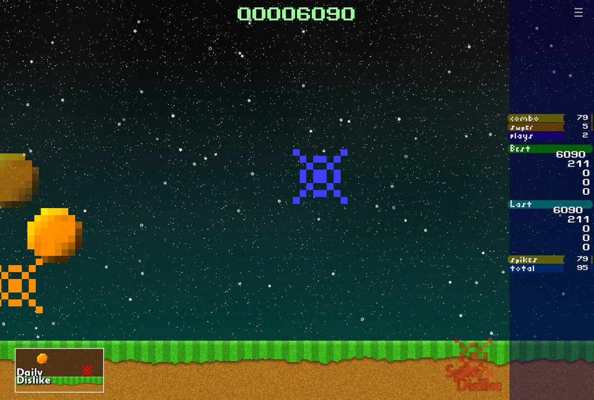 Jayenkai's tweet photo. Can you beat my score of 6090 points in today's Daily Dislike?
https://t.co/3kEWyXEbW4

It's a fairly classic feel to the daily, today. https://t.co/MIov00cPCf