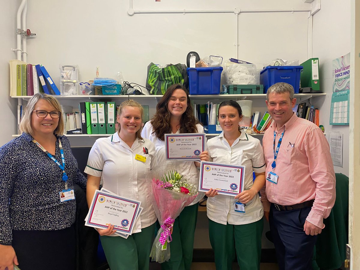 meganmac78's tweet photo. Congratulations to Hazel Softley, Hannah Russell and Kellie Carmichael for being nominated for an AHP Award #AHPsDay #IOWNHS #IOWAHPs @Pieterjoubert20 @TeamIOWNHS
@NicLongson @JEdgington @JulieyPearce4 https://t.co/YzDrCHrvN2