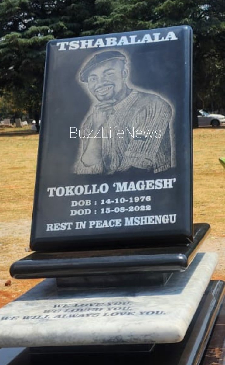 BuzzLifenews's tweet photo. Today, family and friends of late musician Tokollo Magesh Tshabalala honour his life during his tombstone unvailing on what would’ve been his 46th birthday.
#HonouringTokollo #TKZEE #Magesh #RIPMagesh #HonouringTokolloMagesh
https://t.co/ZN5xP5rPEh https://t.co/xTTdchyRoa
