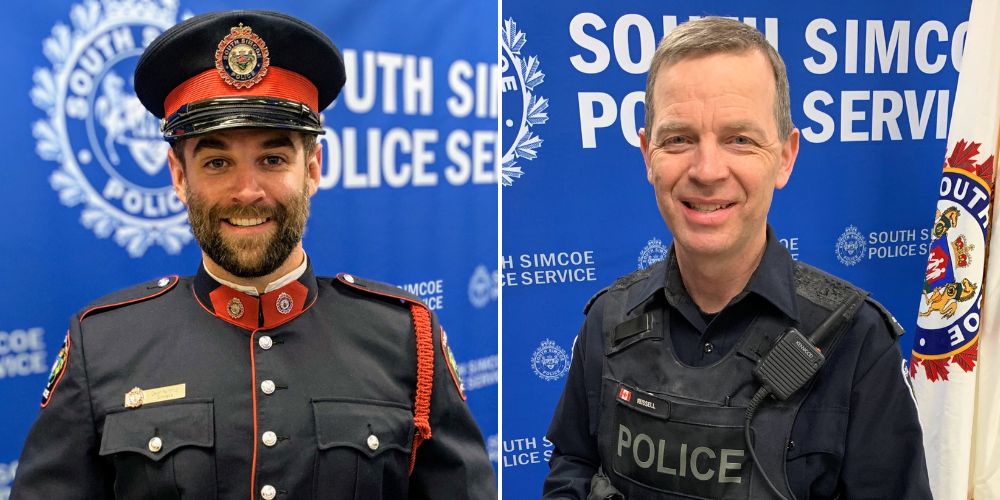Barrie360's tweet photo. A procession this morning, north on Highway 400, will bring home the South Simcoe Police Service officers killed this week in the line of duty.
It leaves the coroner's office in Toronto at 9:00 a.m.
The public is welcome to pay respects from overpasses and other safe locations. https://t.co/suNZUQSjkL