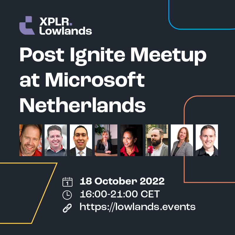 #MSignite is in the books, but don't worry we got you covered with a Afterparty at the @microsoftnl on October 18th. #Azure with @shanselman & @SjoukjeZaal #AzureAI with @sethjuarez & @sammydeprez #ModernWorkplace with @Femkedebruin & @appieschot lowlands.events