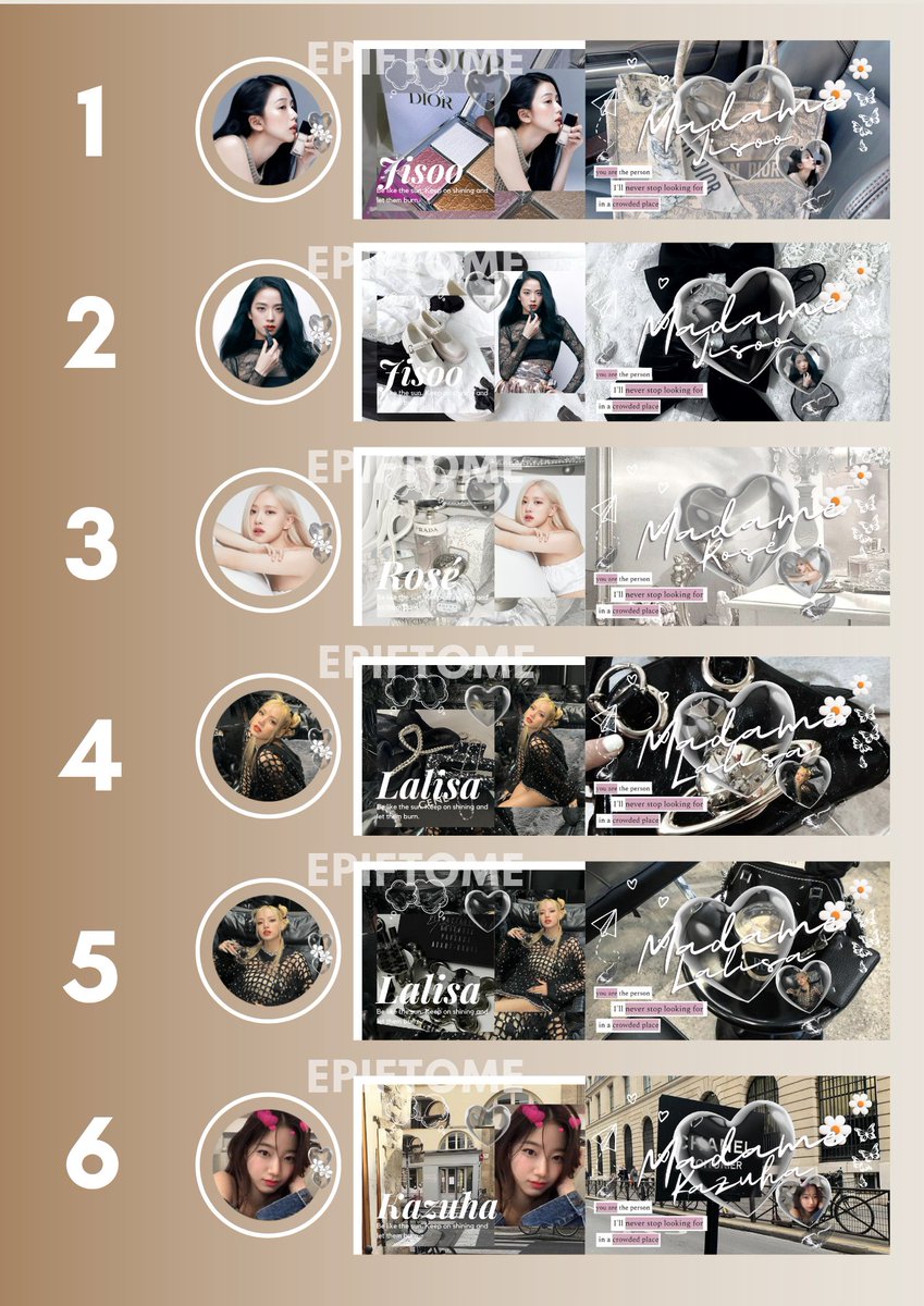 ｡˚໒ retweet will really appreciate!

Jajan layout ready stock aku yuk, 5K only. Bisa via Qris, Dana, Spay, Gopay. Ada all member of Blackpink &amp; Aespa dan ada Kazuha. Yang mau req kindly dm, fee +1K ajaa
#zonauang #zonaba #zonabu #zonajajan