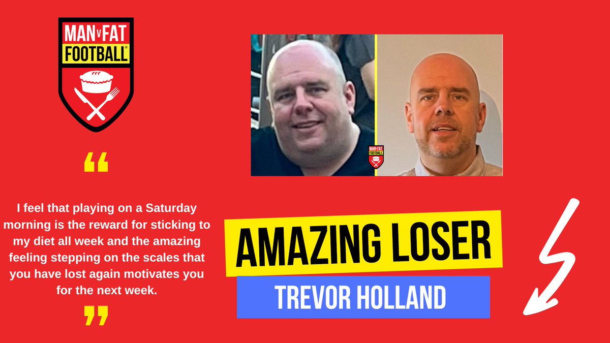 Check out today's Amazing Loser, Trevor's incredible journey with MAN v FAT #GreatYarmouth #football club, fantastic work👏 Read all about it: manvfat.com/amazing-loser-… We have #funded spaces for #men living in #Norfolk thanks to @NorfolkCC