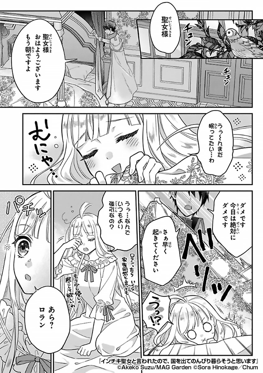 『インチキ聖女と言われたので、国を出てのんびり暮らそうと思います』2/3
https://t.co/uhgdDz2oL5 