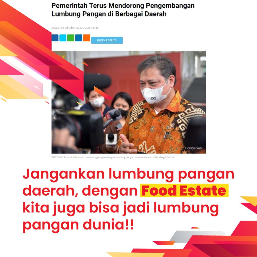 vierasyafa's tweet photo. food estate kita pasti bisa jadi lumbung pangan dunia beras kita saja sudah swasembada loh yuk semangat yuk! https://t.co/ENDq3PwlLe