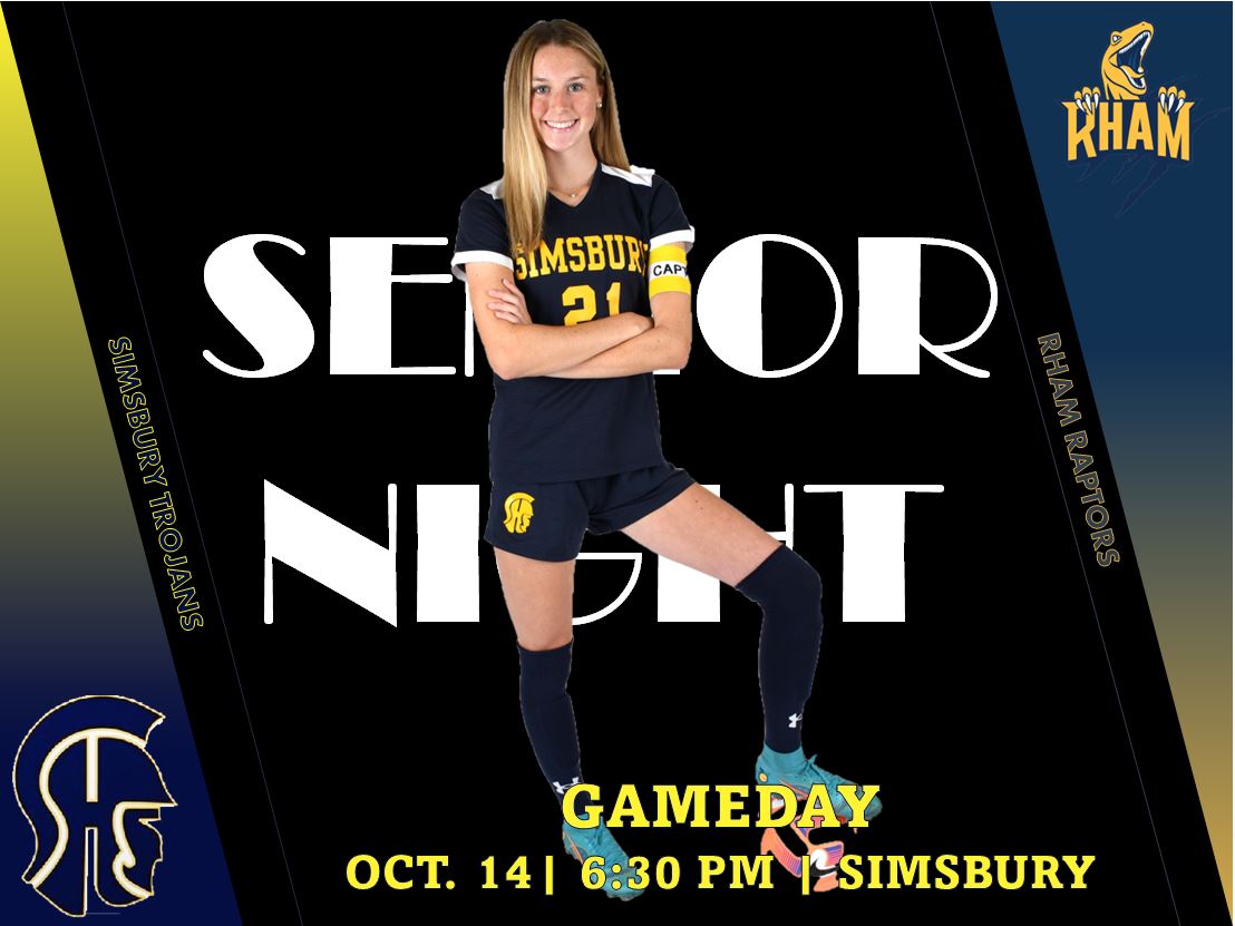 simsgirlssoccer's tweet photo. SENIOR NIGHT‼️  

Butts in seats by 6pm

⚽️Simsbury vs. RHAM
📍 Simsbury
🗓️ Today!
⌚️6:30 pm https://t.co/vU3uOOF8dj