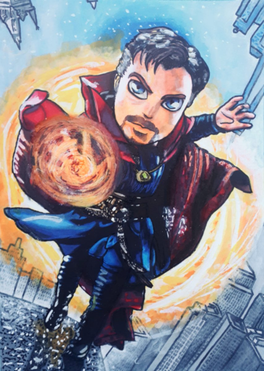 baxdraws's tweet photo. Doctor Strange chibi.

#doctorstrange #benedictcumberbatch #marvel #marvelstudios #chibi #drawing #ilustracion https://t.co/fXm7zgkHk7