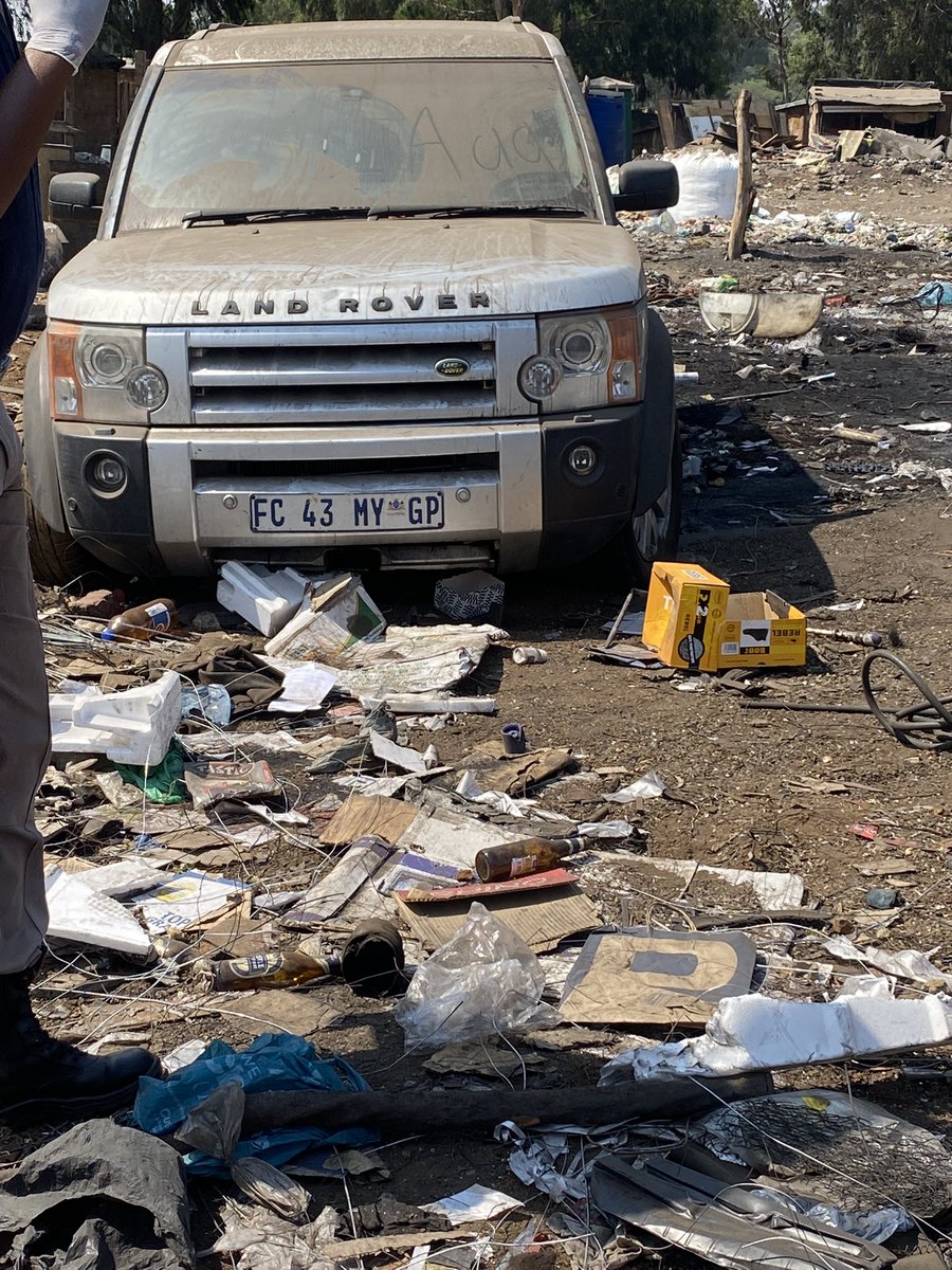 A stolen motor vehicle was recovered, because of illegal activities taking place in Plastic City, Brakpan.