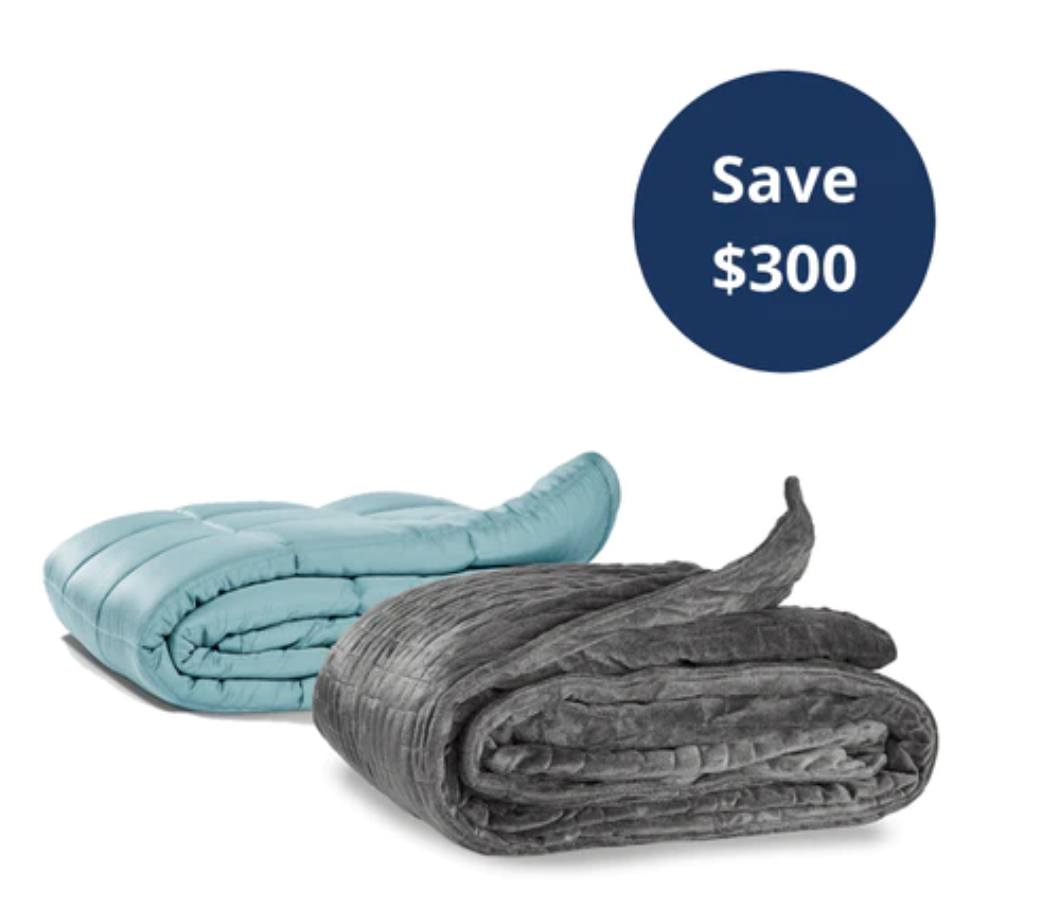 CALMING BLANKET All Seasons Bundle - two weighted blankets - one for summer and another for winter only $298.00 down from $598.00 * saving $300!! 4 interest-free payments of $74.50 AUD fortnightly with Afterpay and Klarna. Use the code SPRING-SEASONS. 

bit.ly/3T0t0Xz