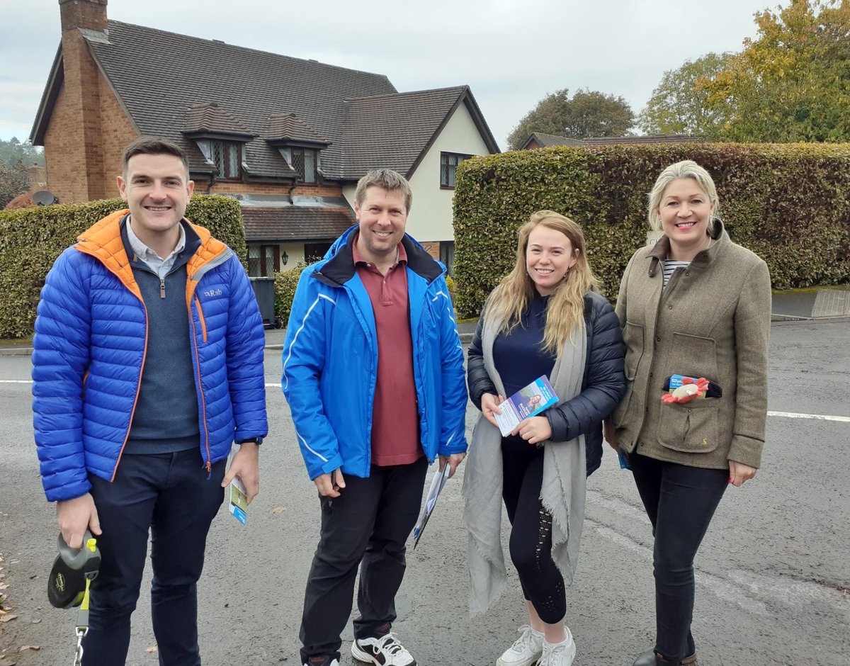 JamesEvansMS's tweet photo. Good to be out in #Devauden with @LauraJ4SWEast, @RichardJohnRJ and others supporting our candidate @RachelBuckler1 ahead of the by-election next week.
Rachel will be a great representative for rural Monmouthshire! https://t.co/mrScOJDOg7