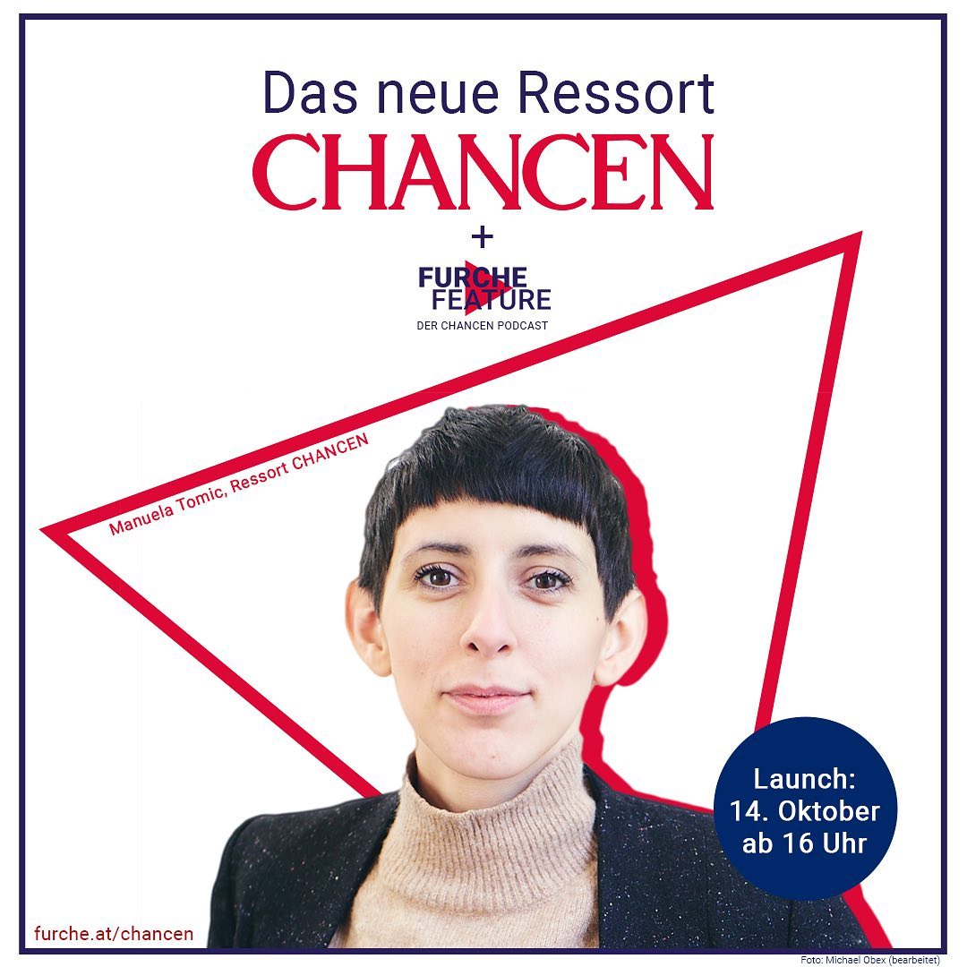 Das Warten hat bald ein Ende! Entdecken Sie heute ab 16 Uhr unser brandneues Ressort CHANCEN 🙌Wir starten mit der vierteiligen Podcastserie - dem FURCHE-Feature und nehmen Sie mit auf einen akustische Reise ins All. #FurcheChancen #FurcheFeature #DieFurche #weltvonmorgen (tom)