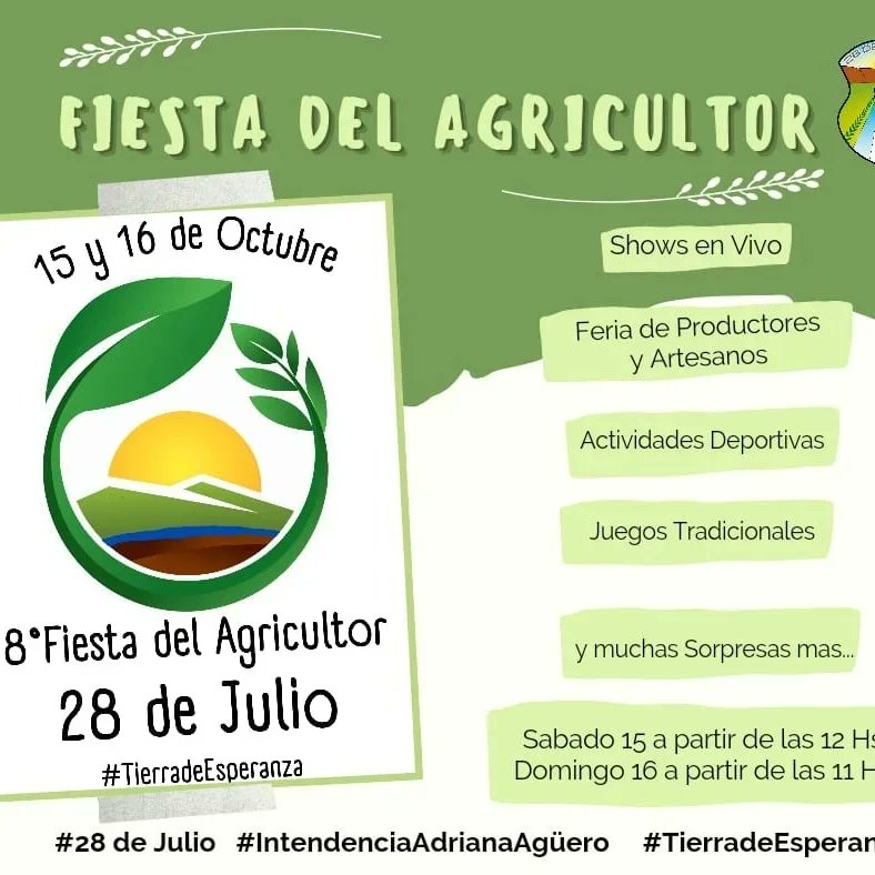 Aprendimosdnain's tweet photo. Finde semana de Fiesta..homenajeamos a nuestros labradores de la tierra..los esperamos con muchas actividades  #Parrilla #Minutas #ReposteriaGalesa #Artesanos #productores @MajoPogler @ChubutPatagonia @MaruOrtizTw  @barciaml @sosa_checho @madryntravel.@diegotw68 📣🎊🎶🌄🌳 https://t.co/4aYsn9NEPu